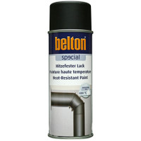 Belton Lämpömaali spray hopea, musta / Kuumakesto  +650 °C