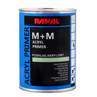 Ranal Acrylic Filler M+M märkää-märälle pohjamaali 1L+ kovete 0,34L