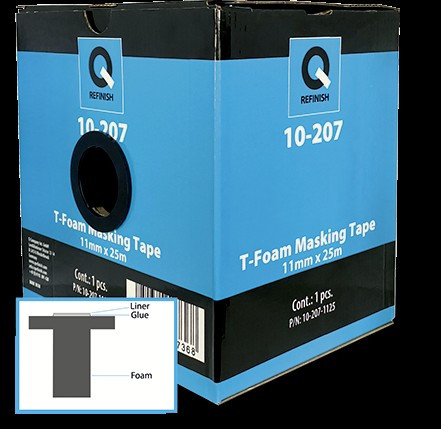 Q-REFINISH T-Profiili ovenväliteippi 11mm x 25m